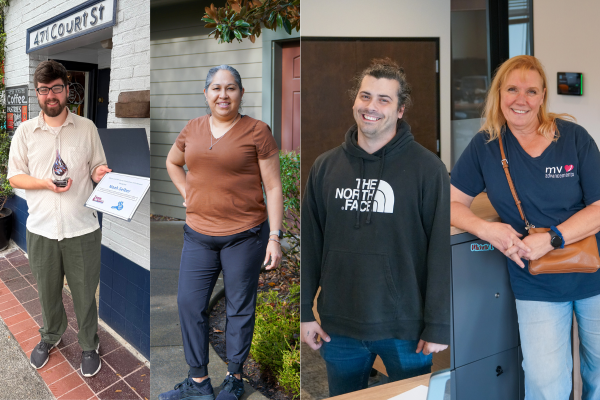 Award Winning Support – Award Winners at MV Advancements Noah Seiber, Marcela Martinez, Trask VanZant, and Kim White-Haynes
