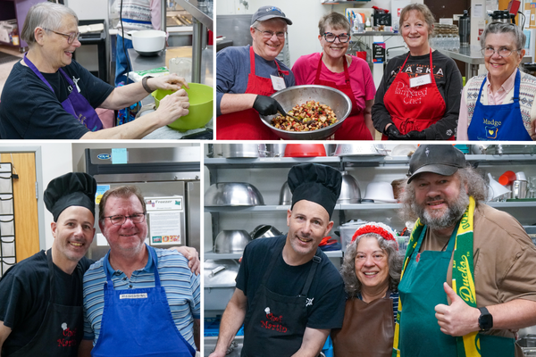 Marty Fulcher with other SMB volunteers and staff.
